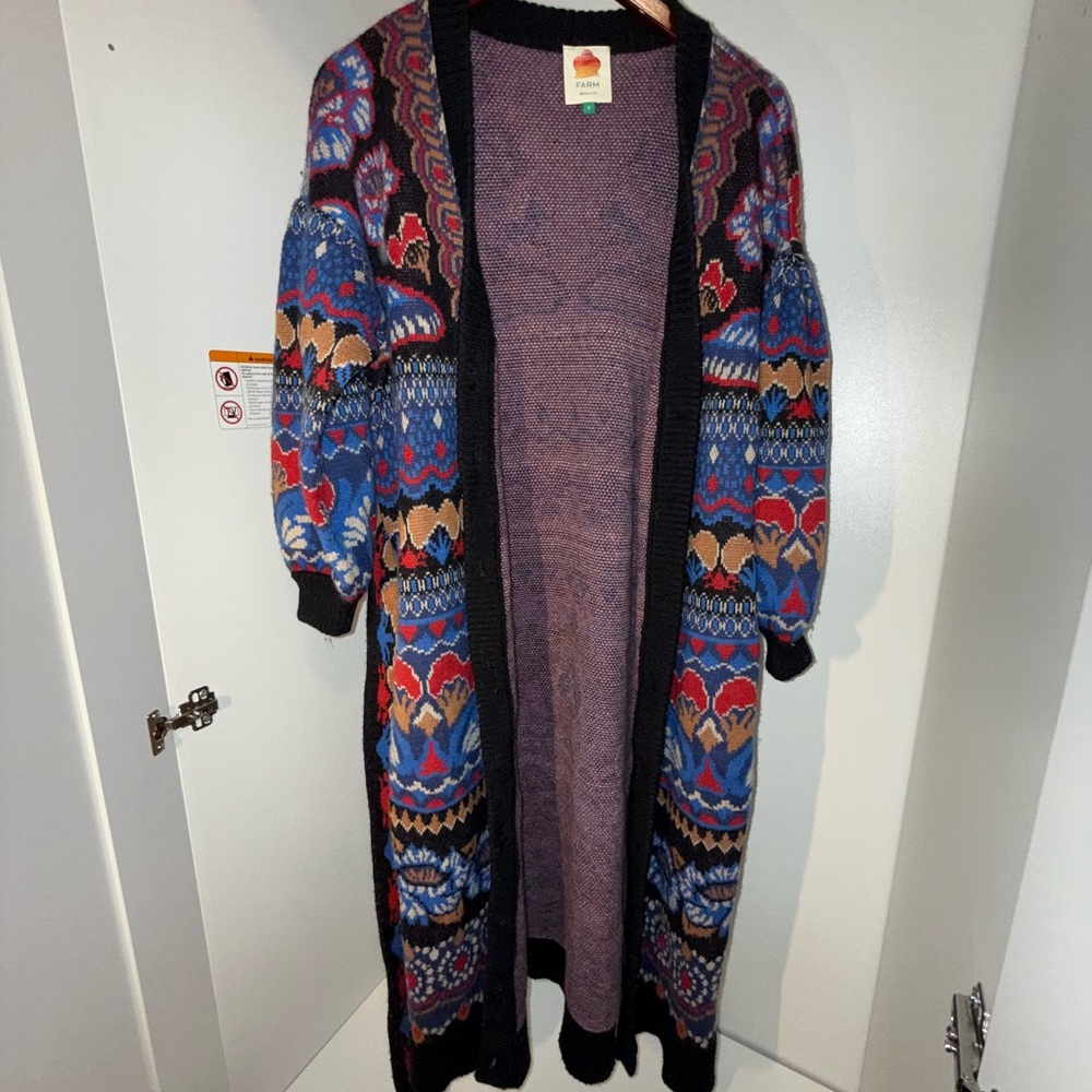 Farm Rio Multicolor Patterned Cardigan - Picture 5 of 14